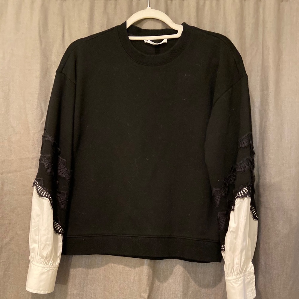 Derek Lam Lace trim Sweatshirt